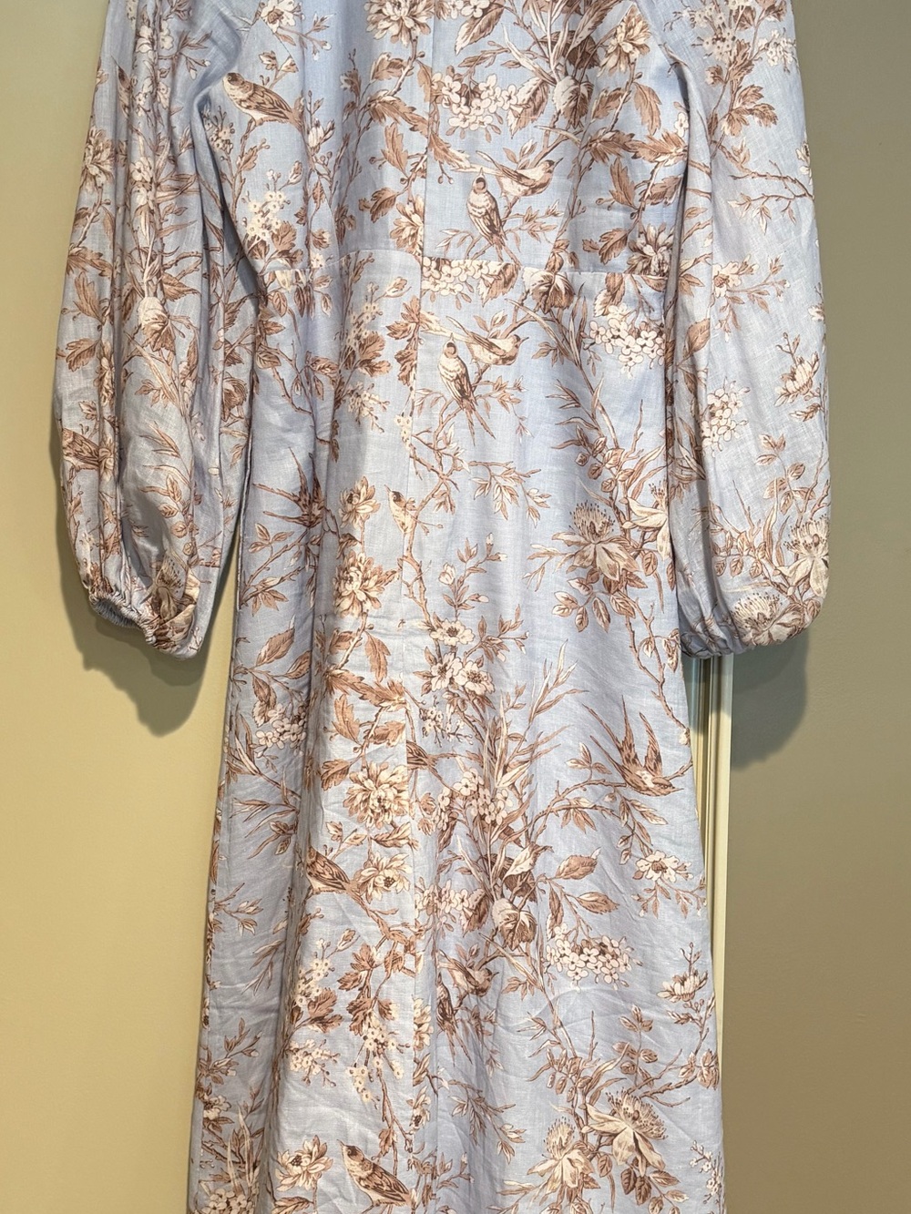 Zimmermann Floral Bird Print Midi Dress Size 2 / Medium Excellent Condition - Picture 2 of 7